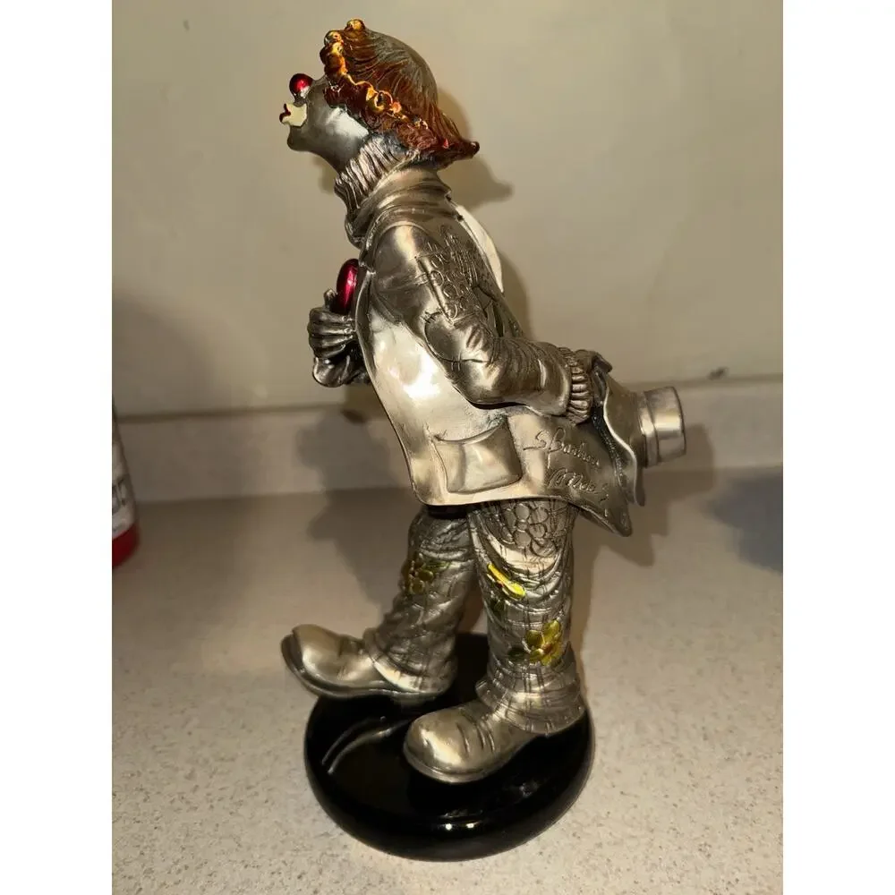 Mida Argento Silver Hand Painted Kissing Clown Italian Figurine. - Picture 4 of 7